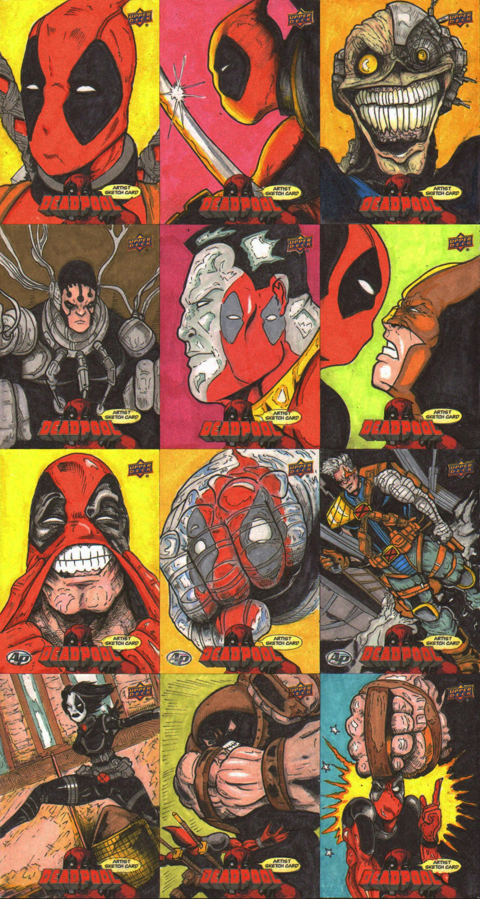 "Deadpool" original comic book artwork by Celebrity Fan Fest guest artist Gary ODD Edmund