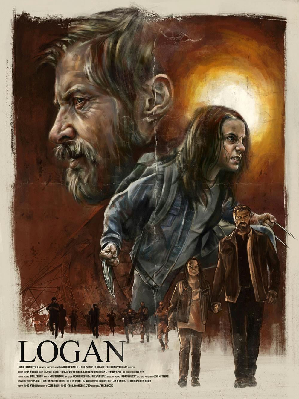 Original artwork for "Logan" created by Celebrity Fan Fest guest artist, Robert Bruno