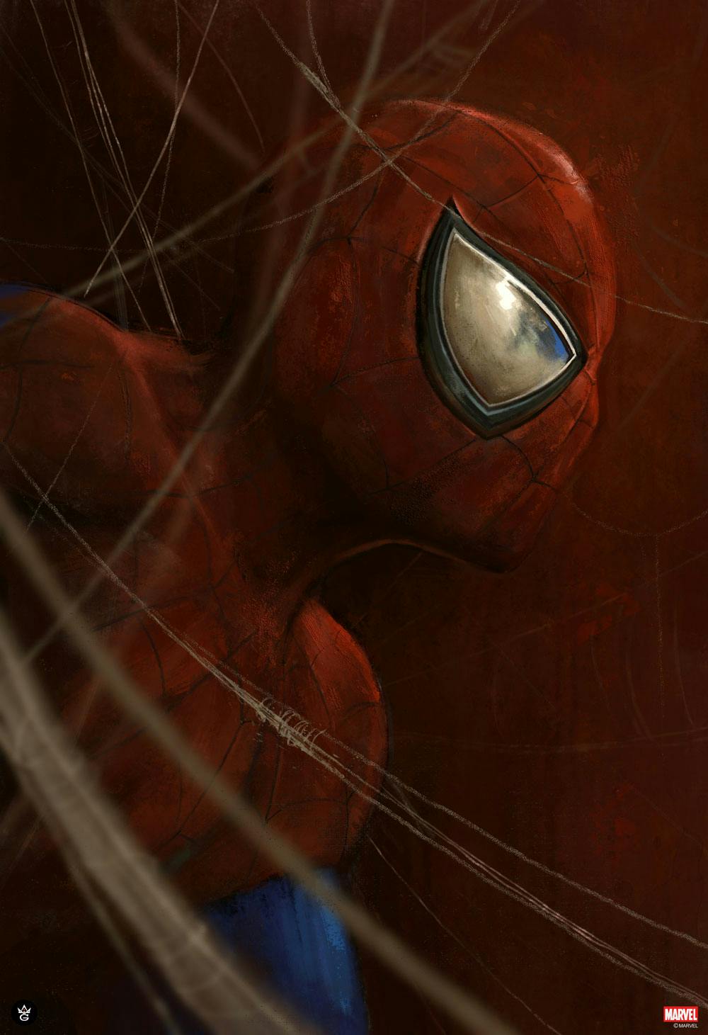 Original "Spiderman" artwork created by Celebrity Fan Fest guest artist Robert Bruno