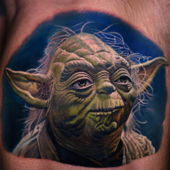 Yoda Tattoo by Nikko Hurtado