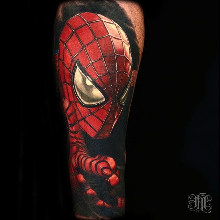 Spider Man Tattoo by Nikko Hurtado