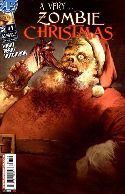 A Very Zombie Christmas comic book cover