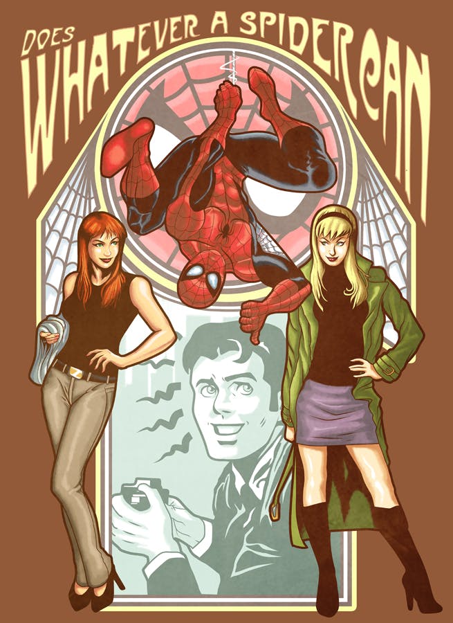 Does Whatever a Spiderman can comic artwork