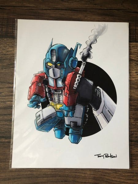 Transformers Optimus Prime by published artist Tony Poulson