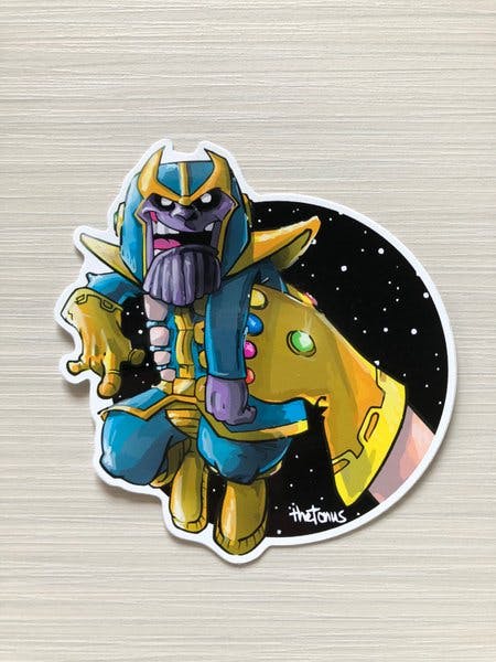 Marvel's Thanos by published artist Tony Poulson
