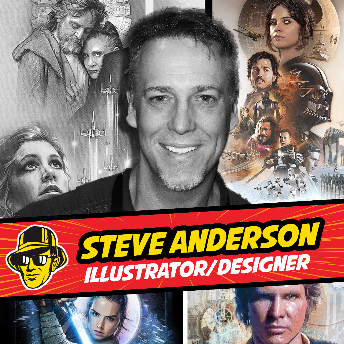 Steven Anderson illustrator/designer at Celebrity Fan Fest