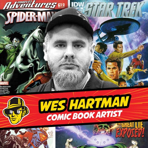 Wes Hartman comic book artist at Celebrity Fan Fest
